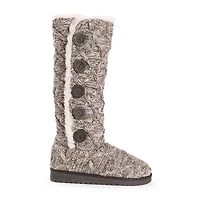 Muk Luks Womens Malena Flat Heel Slouch Boots