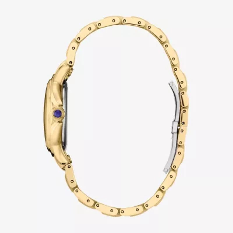 Citizen Cici Womens Gold Tone Stainless Steel Bracelet Watch Em1162-52a