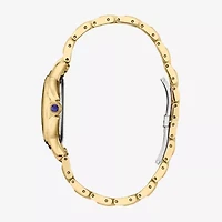 Citizen Cici Womens Gold Tone Stainless Steel Bracelet Watch Em1162-52a