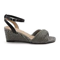 Adrienne Vittadini  Womens Angi Wedge Sandals
