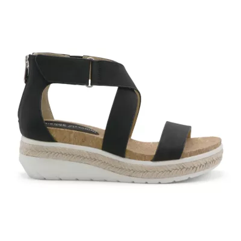 Adrienne Vittadini  Womens Cape Ann Wedge Sandals