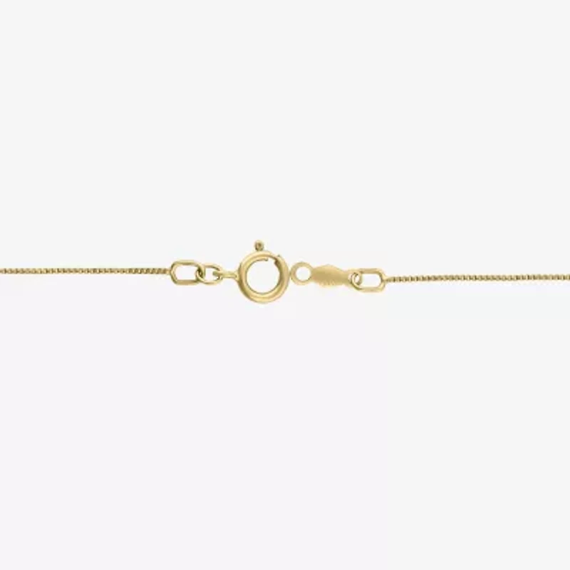 Diamond Blossom (G / Si2) Womens 1/2 CT. T.W. Lab Grown White Diamond 10K Gold Clover 18 Inch Pendant Necklace