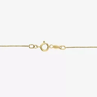 Diamond Blossom (G / Si2) Womens 1/2 CT. T.W. Lab Grown White Diamond 10K Gold Clover 18 Inch Pendant Necklace