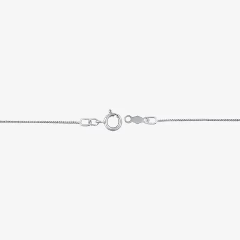 Diamond Blossom (G Womens 1 CT. T.W. Lab Grown White Diamond 10K White Gold Heart 18 Inch Pendant Necklace
