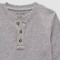 Okie Dokie Toddler & Little Boys Long Sleeve Regular Fit Henley Shirt