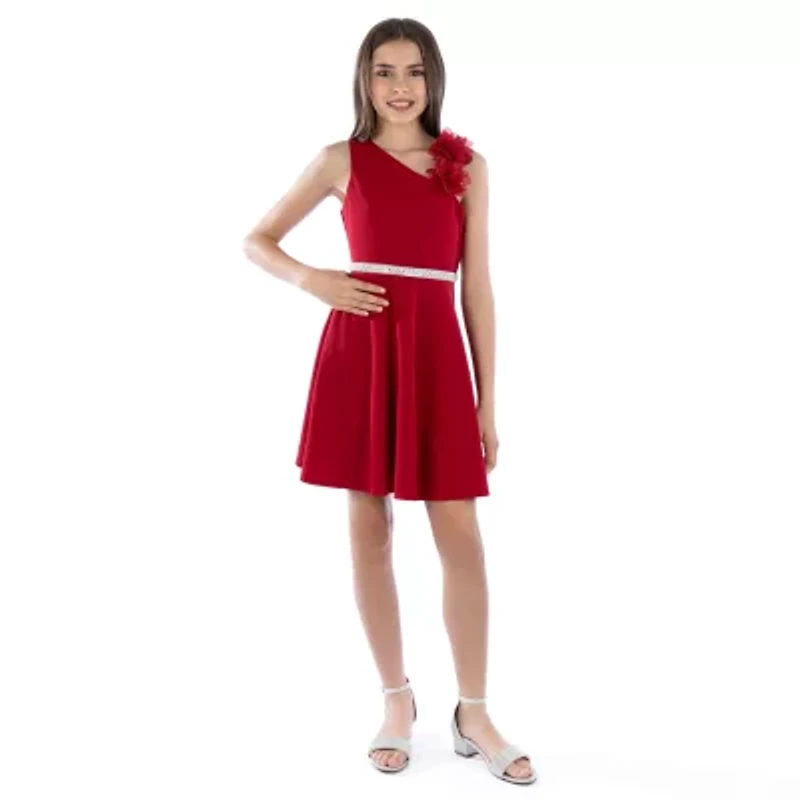 Speechless Big Kid Girls Embellished Sleeveless Party Dress