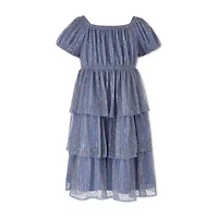 Speechless Little Girls Short Sleeve Babydoll Dress