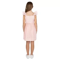 Speechless Big Kid Girls Sleeveless Flutter Sleeve A-Line Dress