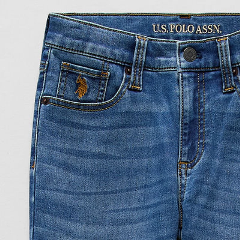 U.S. Polo Assn. Little & Big Kid Boys Stretch Fabric Straight Leg Jean