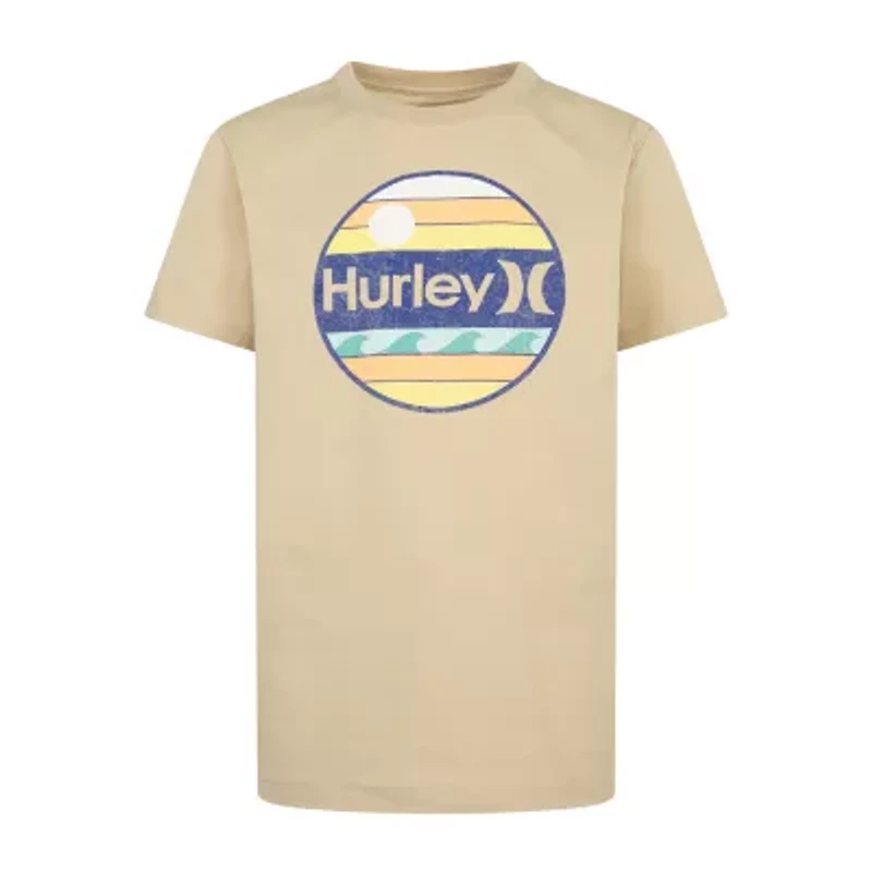 Hurley Big Kid Boys Crew Neck Short Sleeve Regular Fit Graphic T-Shirt