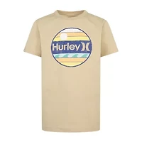 Hurley Big Kid Boys Crew Neck Short Sleeve Regular Fit Graphic T-Shirt