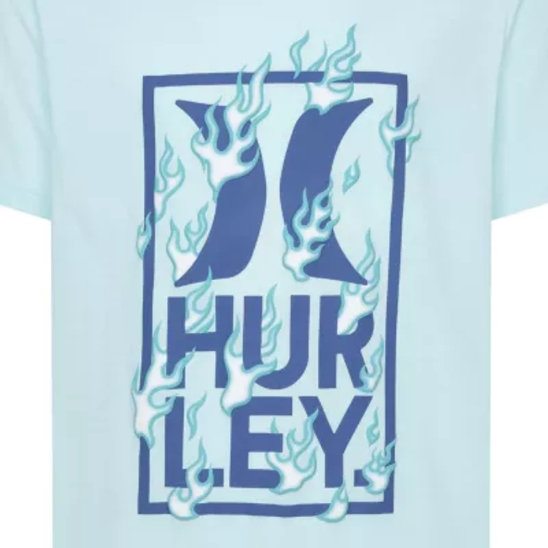 Hurley Big Kid Boys Crew Neck Short Sleeve Regular Fit Graphic T-Shirt