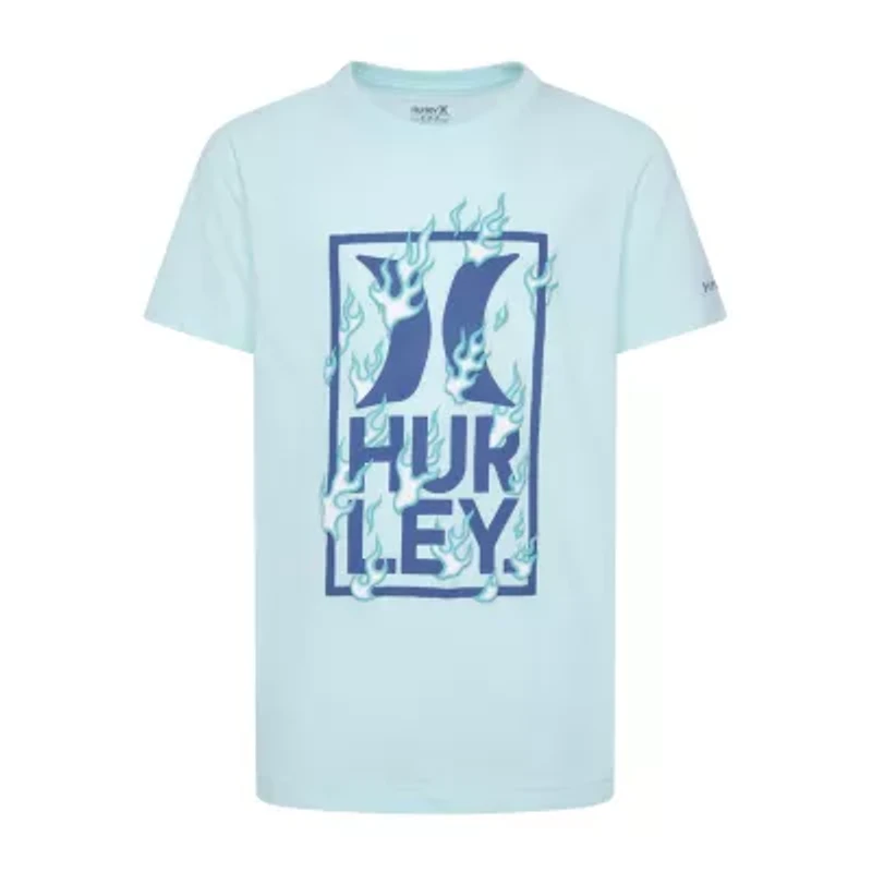 Hurley Big Kid Boys Crew Neck Short Sleeve Regular Fit Graphic T-Shirt