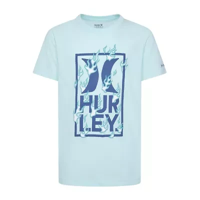 Hurley Big Kid Boys Crew Neck Short Sleeve Regular Fit Graphic T-Shirt