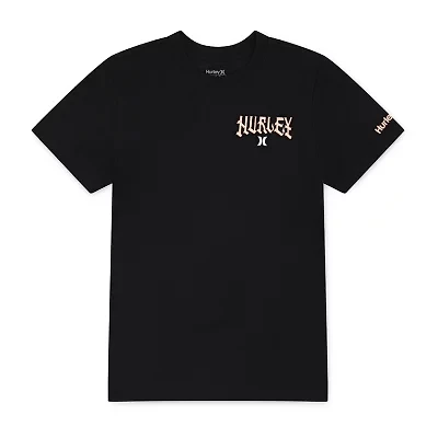 Hurley Big Boys Crew Neck Short Sleeve Graphic T-Shirt