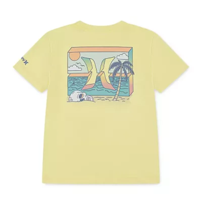 Hurley Big Kid Boys Crew Neck Short Sleeve Regular Fit Graphic T-Shirt