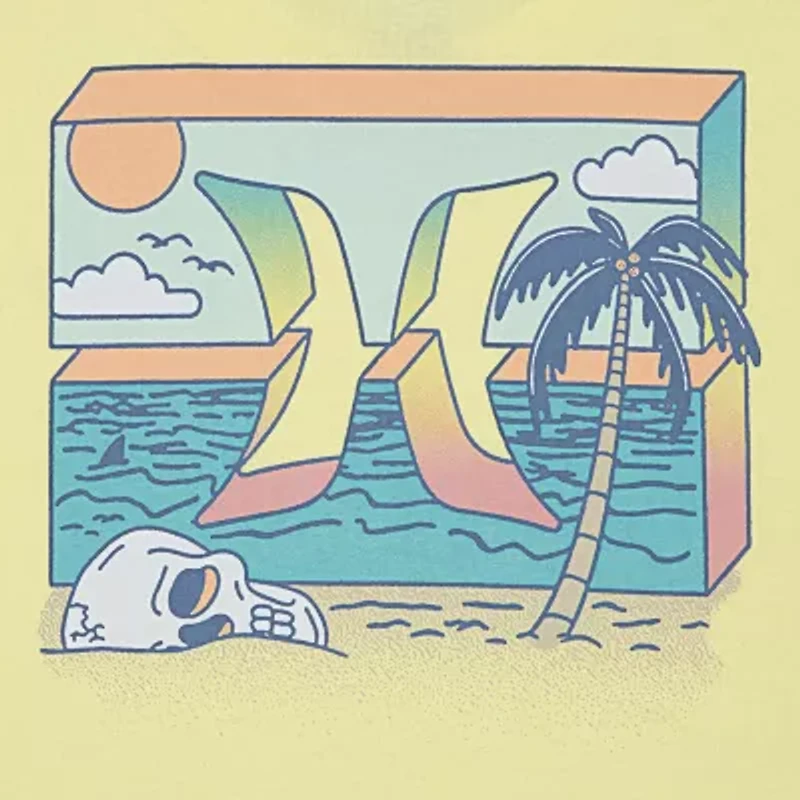 Hurley Big Kid Boys Crew Neck Short Sleeve Regular Fit Graphic T-Shirt