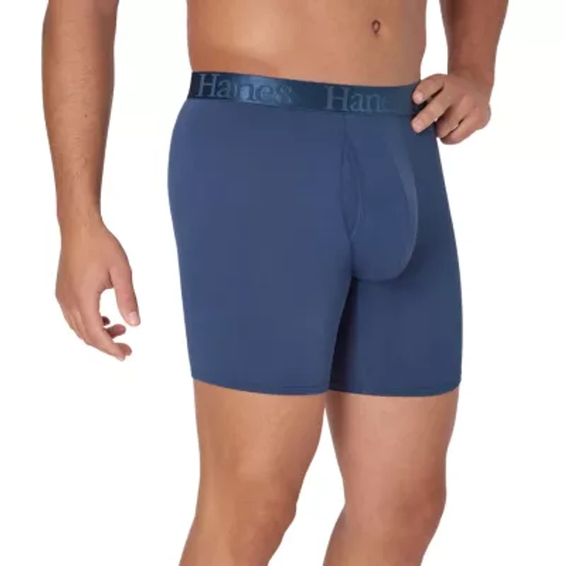 Hanes Originals Supersoft Total Support Pouch Mens 3 Pack Boxer Briefs Uosba3