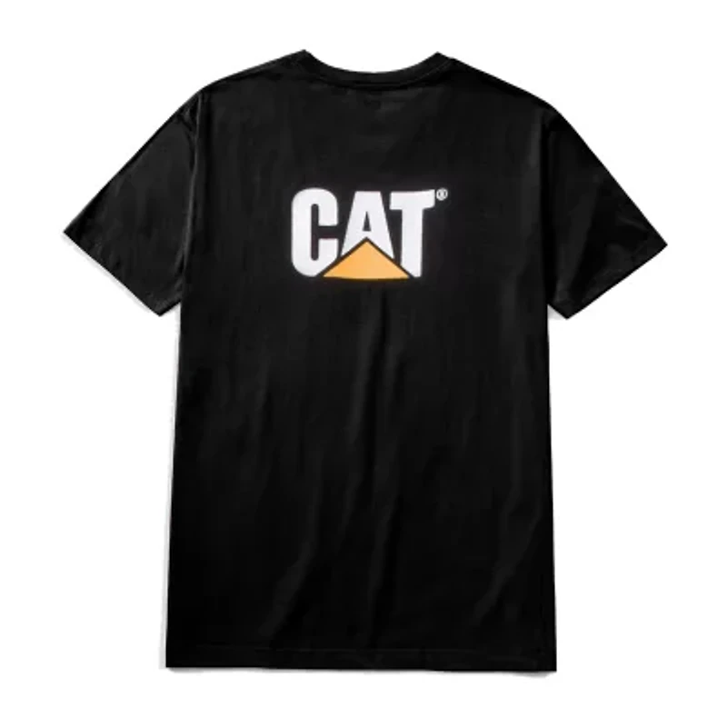 CAT Logo Mens Crew Neck Short Sleeve T-Shirt