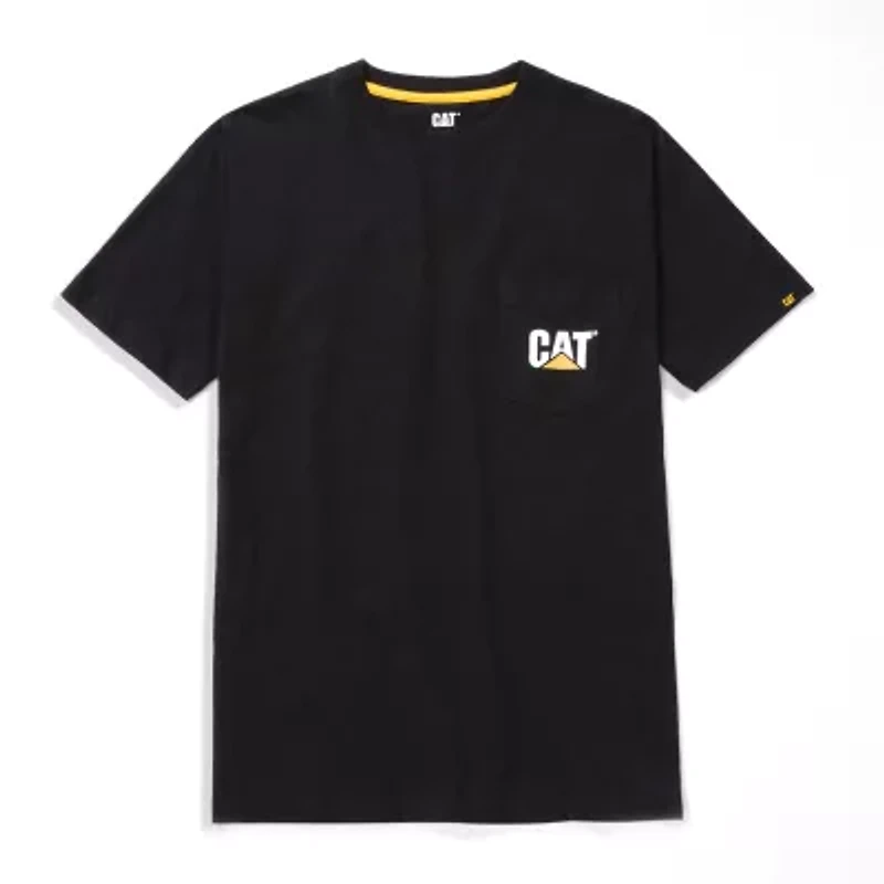 CAT Logo Mens Crew Neck Short Sleeve T-Shirt