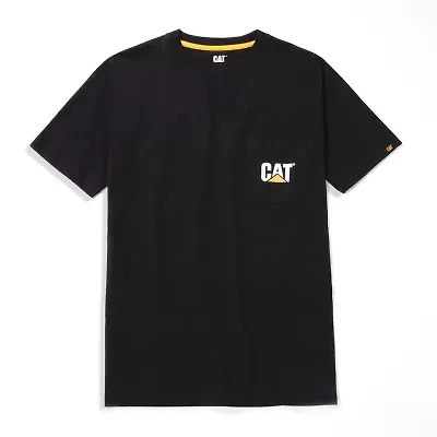 CAT Logo Mens Crew Neck Short Sleeve T-Shirt