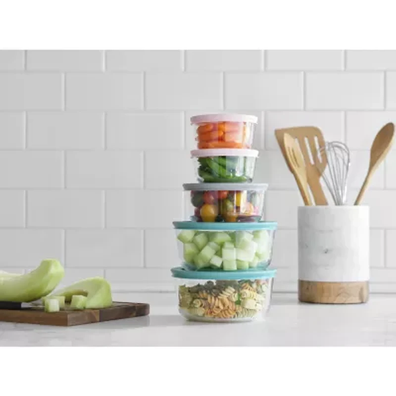Pyrex Simply Store 10-pc. Glass Storage Set