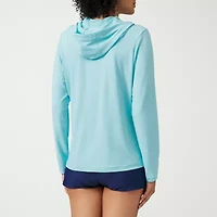 Free Country Womens Hooded Long Sleeve Breathable Moisture Wicking Sweatshirt