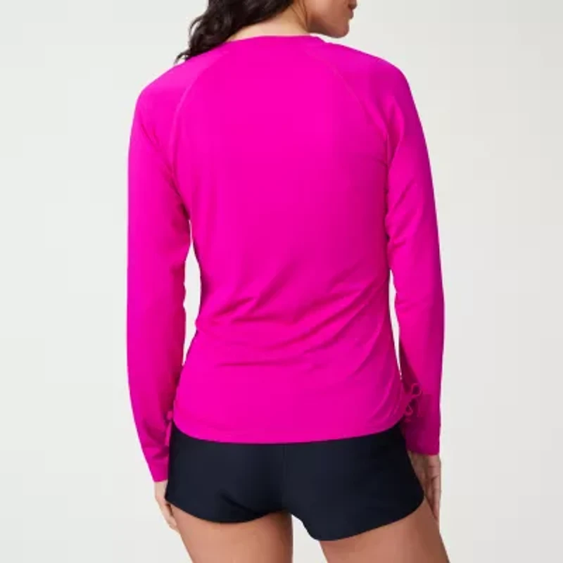 Free Country Womens Crew Neck Long Sleeve Active Quarter-Zip Pullover