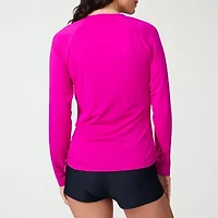 Free Country Womens Crew Neck Long Sleeve Active Quarter-Zip Pullover