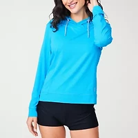 Free Country Womens Long Sleeve Moisture Wicking Active Hoodie