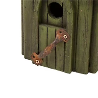 Glitzhome 11.75in Distressed Wooden Bird House
