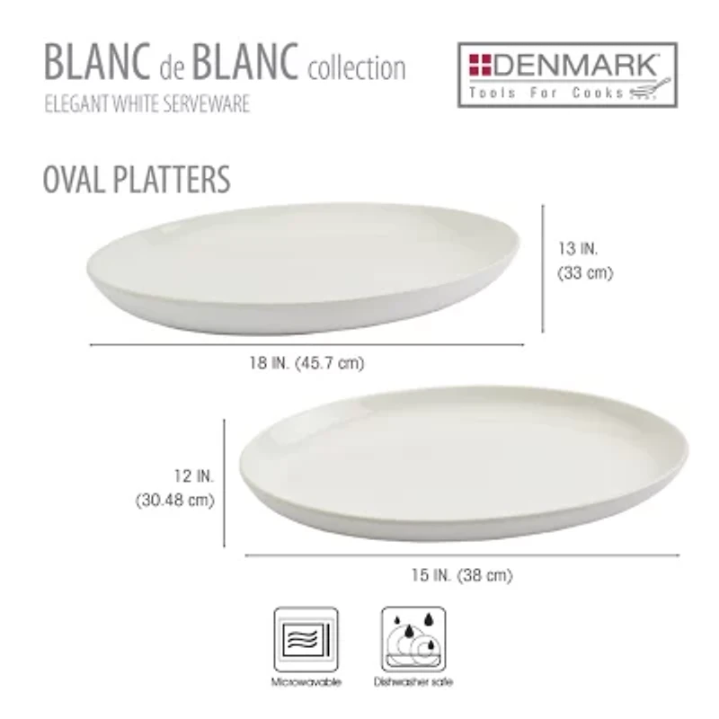 Denmark 2pc Oval Serving Platter