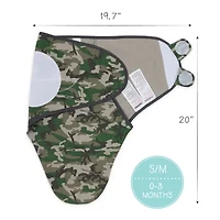 The Peanutshell Camo Elephant 3-pc. Swaddle Blanket