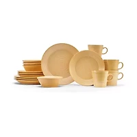 Baum Orla Yellow 16-pc. Ceramic Dinnerware Set