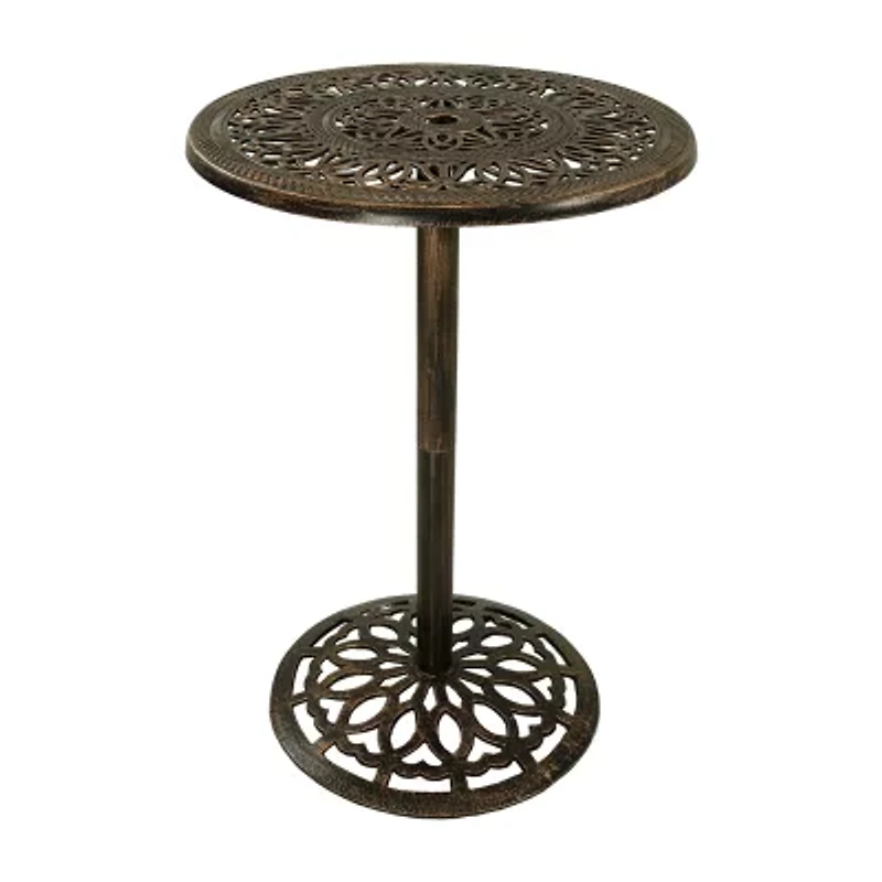 Round Bar Height Iron Table