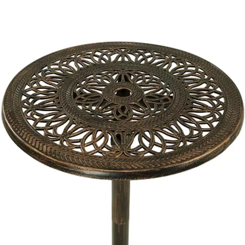 Round Bar Height Iron Table