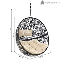 Jackson Outdoor Hanging Wicker Egg Chair