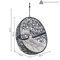 Jackson Outdoor Hanging Wicker Egg Chair