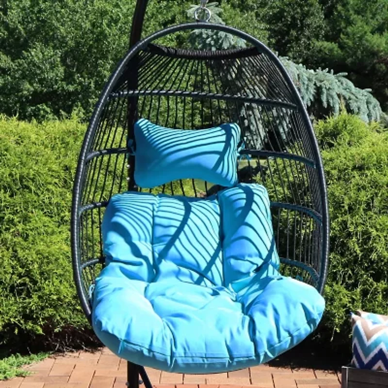 Julia Hanging Egg Chair with Cushions