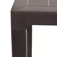 Square Patio Dining Table Brown