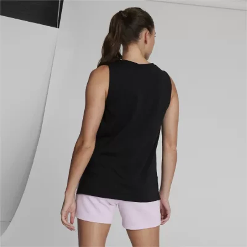 PUMA Womens Crew Neck Sleeveless Active Tank Top