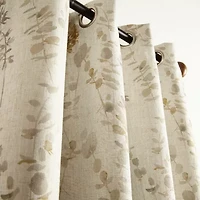 Martha Stewart Westchester Print Grommet Top Blackout Single Curtain Panel