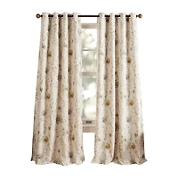 Martha Stewart Westchester Print Grommet Top Blackout Single Curtain Panel