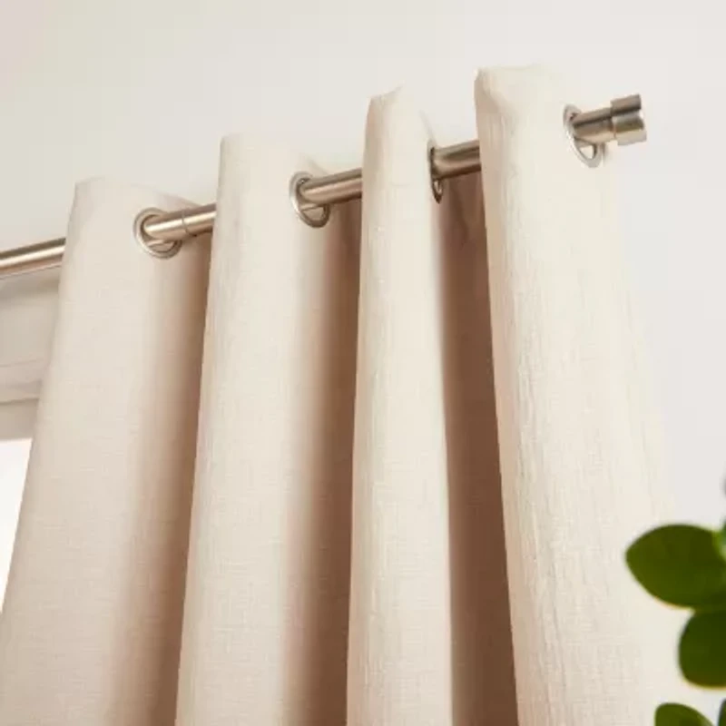 Martha Stewart Otto Grommet Top Blackout Single Curtain Panel