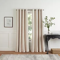 Martha Stewart Otto Grommet Top Blackout Single Curtain Panel