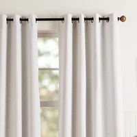 Martha Stewart Westchester Solid Grommet Top Blackout Single Curtain Panel