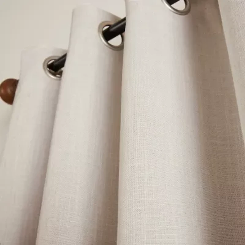 Martha Stewart Westchester Solid Grommet Top Blackout Single Curtain Panel