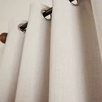 Martha Stewart Westchester Solid Grommet Top Blackout Single Curtain Panel