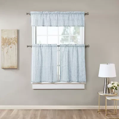 Stratford Park Greta 3-pc. Rod Pocket Window Tier