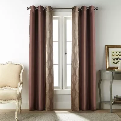 Stratford Park Neve Grommet Top Light-Filtering Set of 2 Curtain Panel